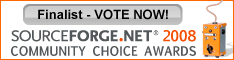 SourceForge.net 2008 Community Choice Awards - Finalist - Vote now!
